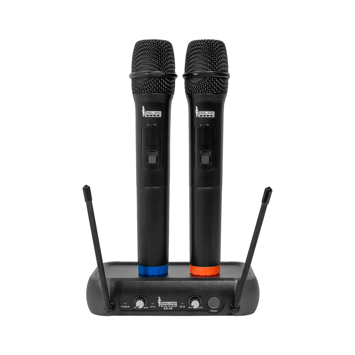 MICROFONO INALAMBRICO UHF, 2 CANALES, DE MANO, FRECUENCIA FIJA