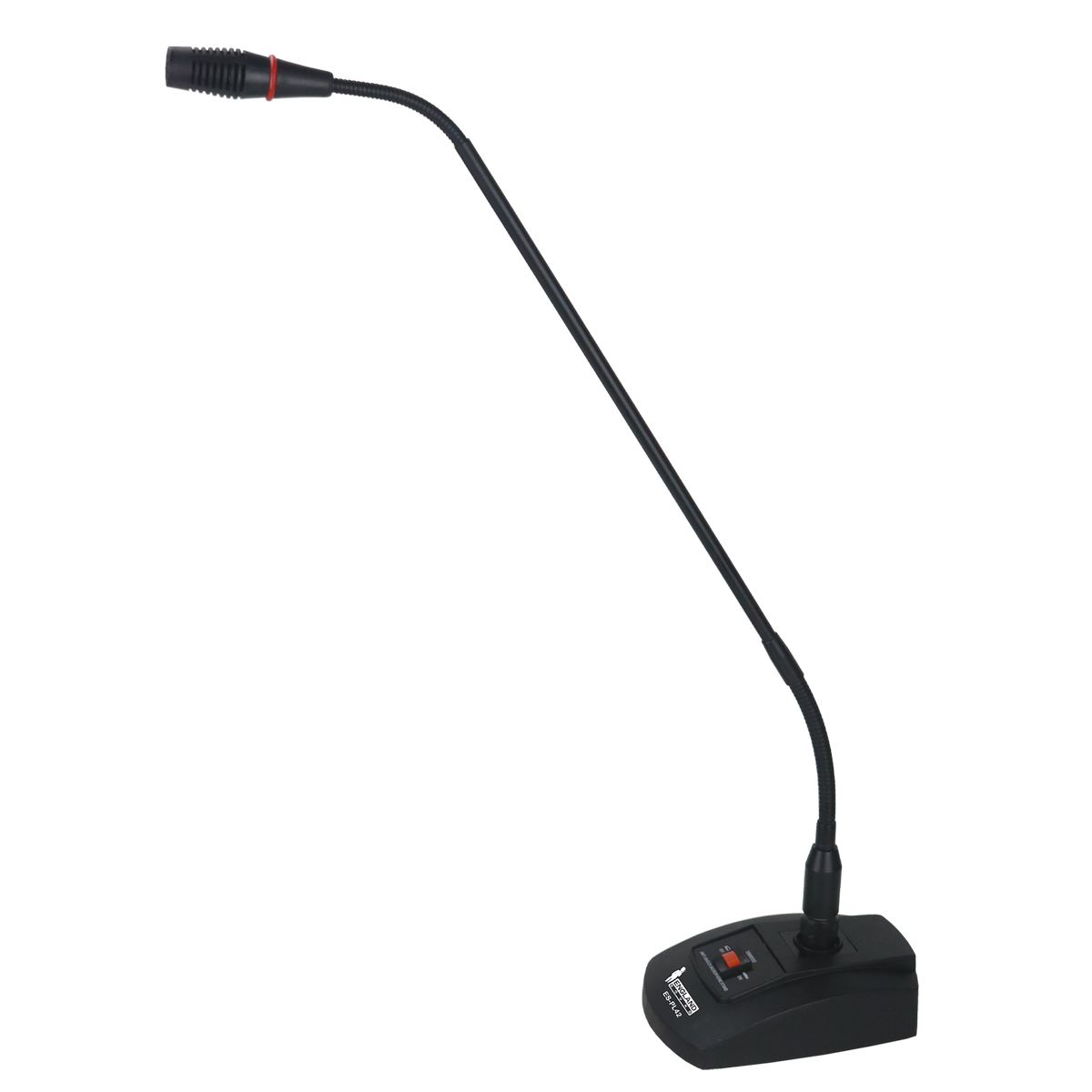 MICROFONO DE CUELLO FLEXIBLE, CON INTERRUPTOR, CONECTOR XLR, POWER PHANTOM