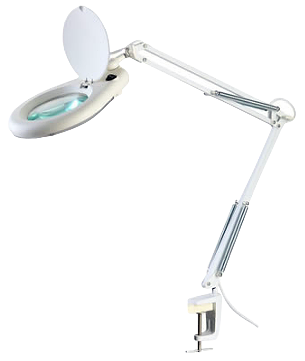 LAMPARA ARTICULADA CON LUPA Y LUZ LED, 22 WATTS, 110V-130V