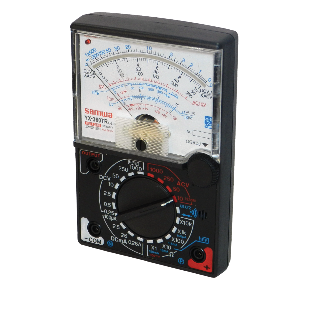 MULTIMETRO ANALOGICO, FUSIBLE Y DIODO PROTECTOR