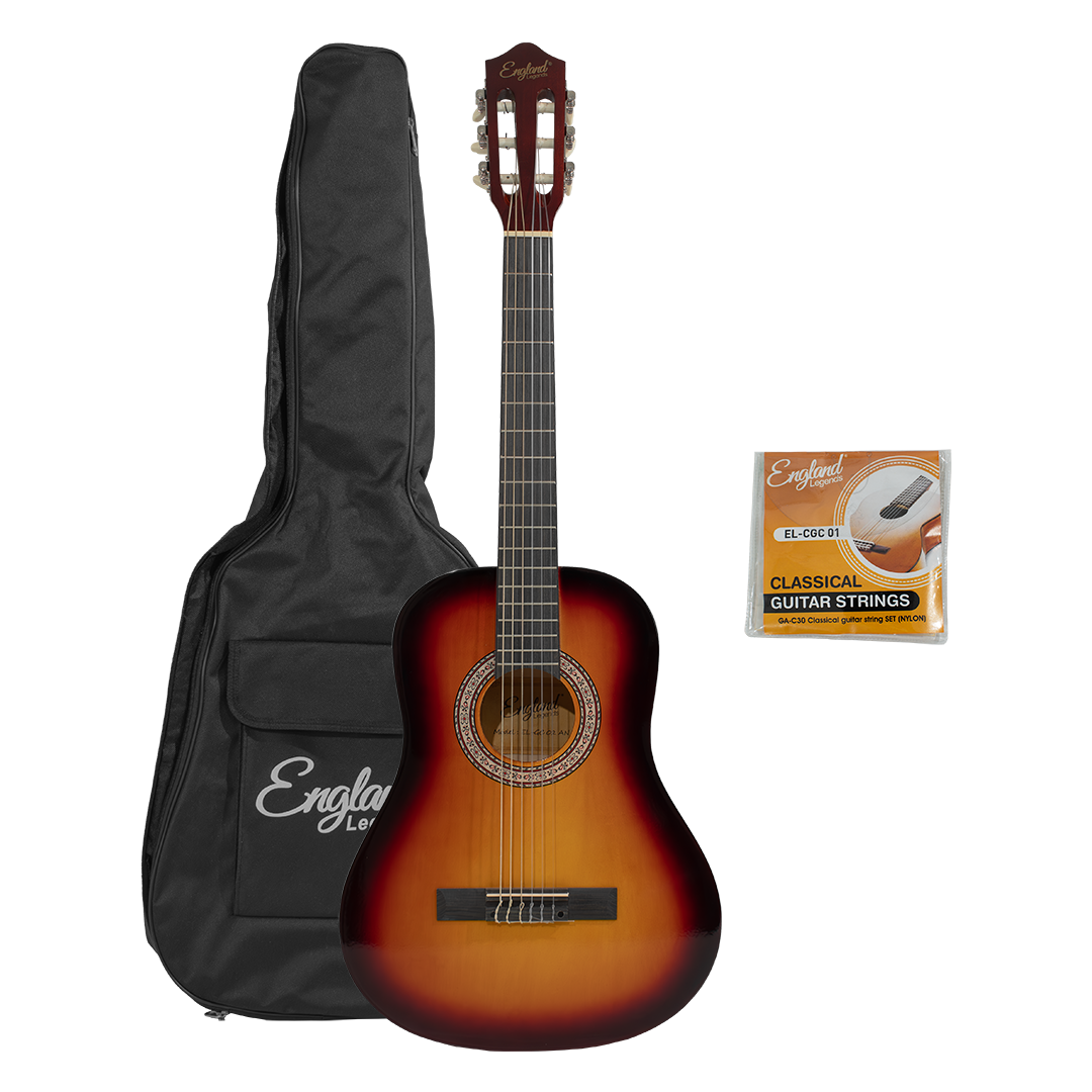 GUITARRA CLASICA 36", COLOR AMARILLO, INCLUYE BOLSO Y CUERDAS DE RESPUESTO