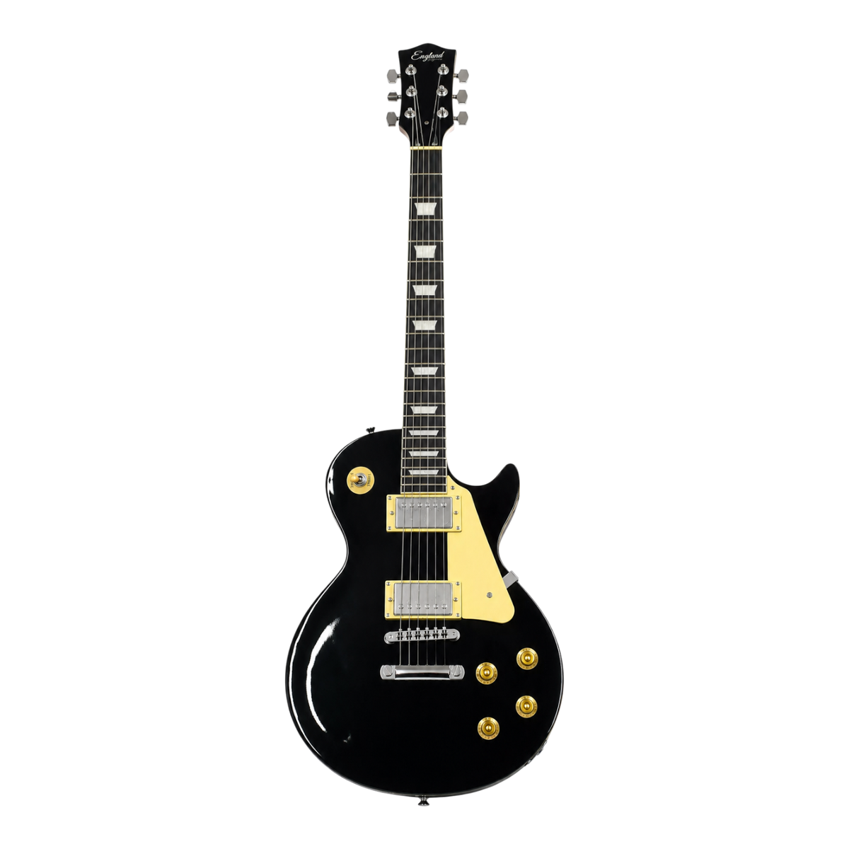 GUITARRA ELECTRICA TIPO LES PAUL COLOR NEGRO, MICROFONOS DOS HUMBUCKER