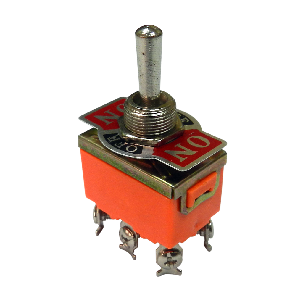 SWICTH OJO DE CANGREJO, PALANCA, 3 POSICIONES, 6 PINES, ON/OFF/ON, 125V, 3A