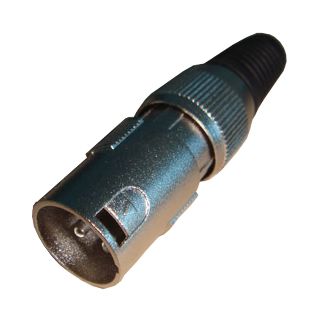 PLUG XLR, 3 PINES, METALICO