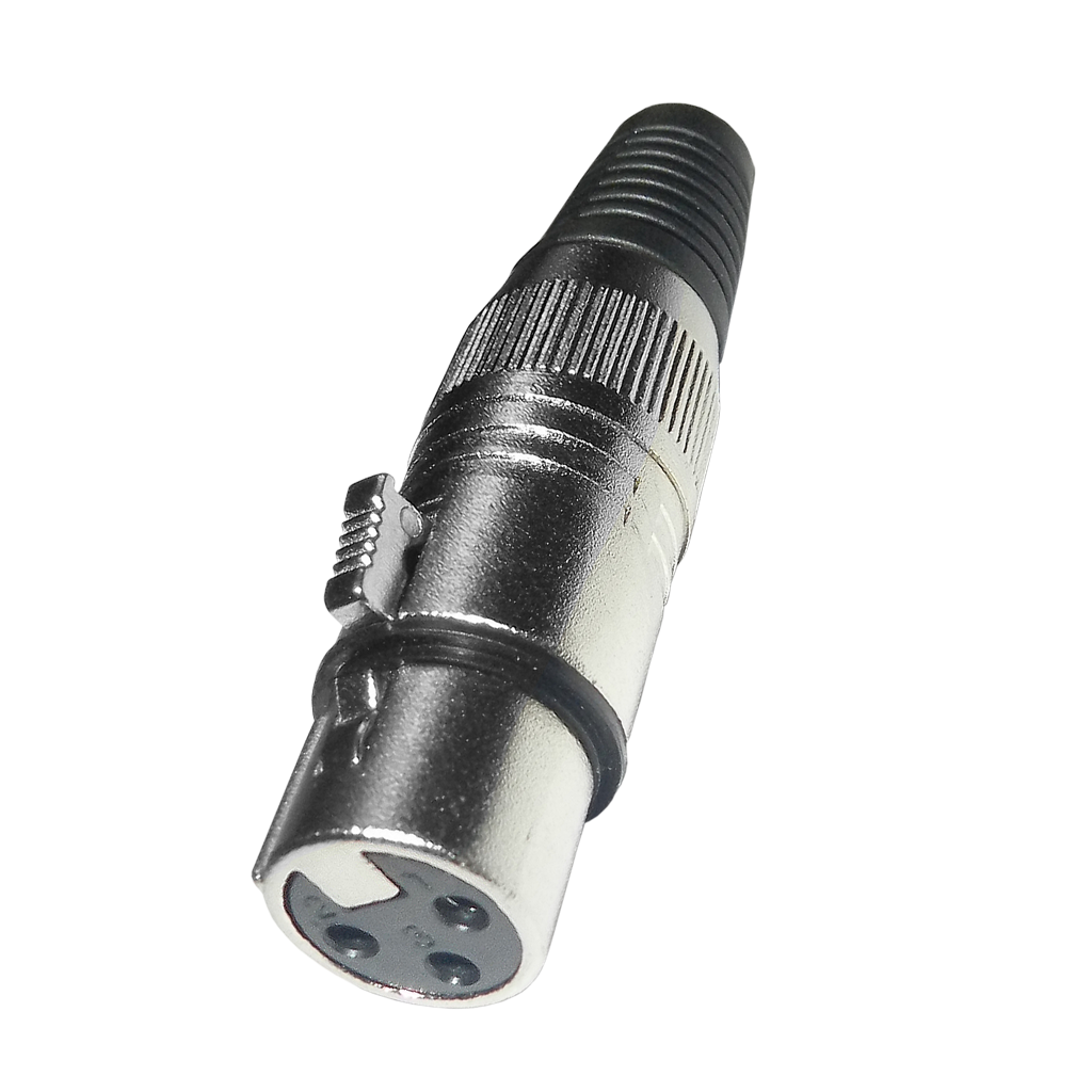 JACK XLR, 3 PINES, METALICO