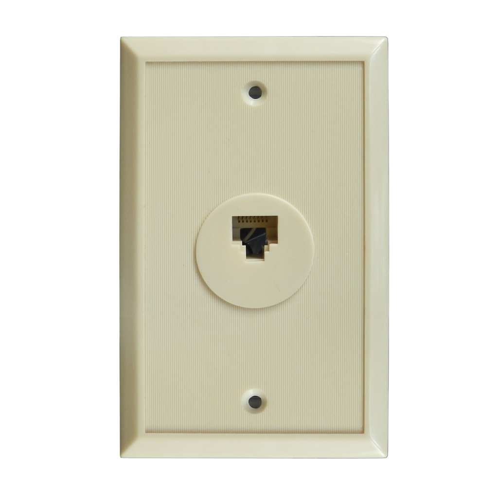 PLACA DE PARED CON JACK RJ-11