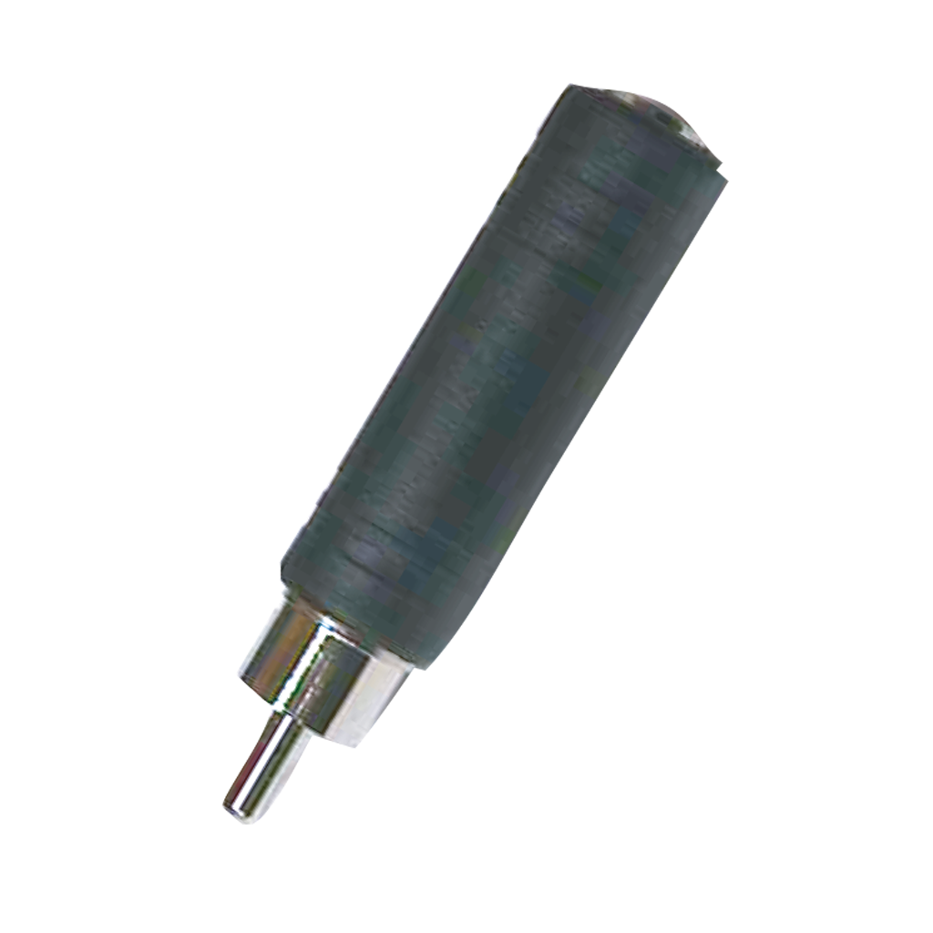 ADAPTADOR JACK 6.3MM MONO A PLUG RCA, PLASTICO