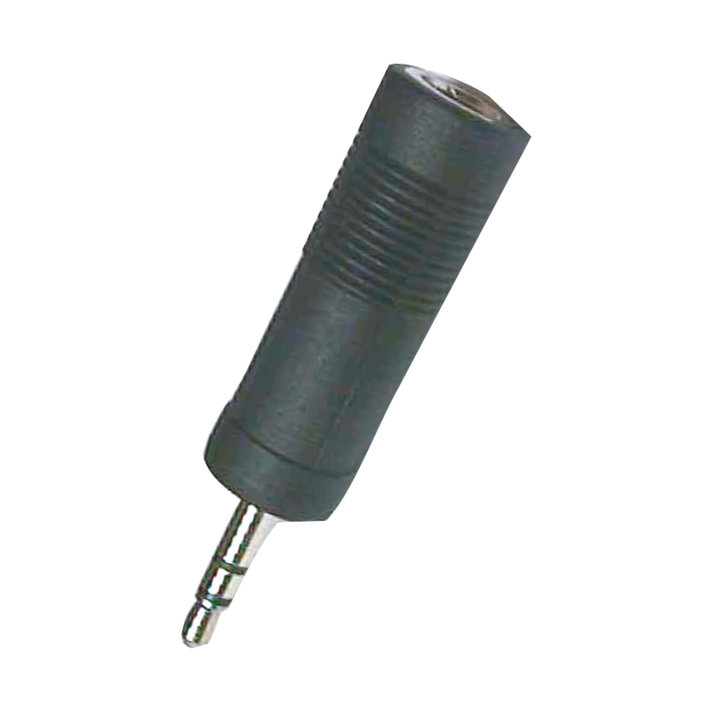 ADAPTADOR JACK 6.3MM ESTEREO A PLUG 3.5MM ESTEREO, PLASTICO
