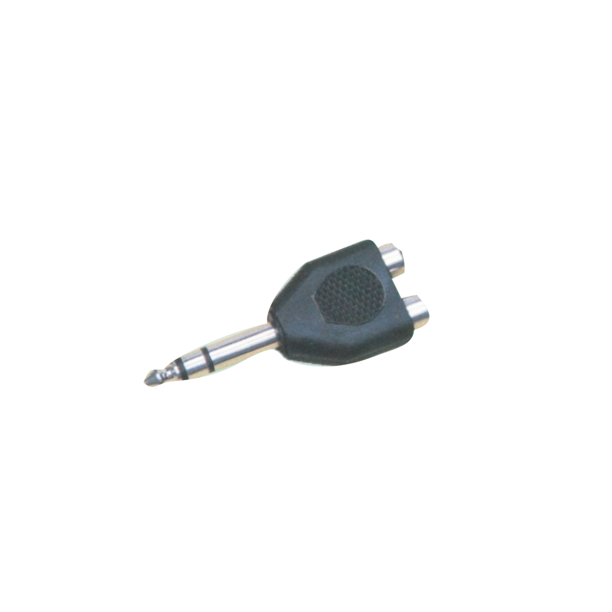 ADAPTADOR 2 JACKR RCA A PLUG 6.3MM ESTEREO, PLASTICO