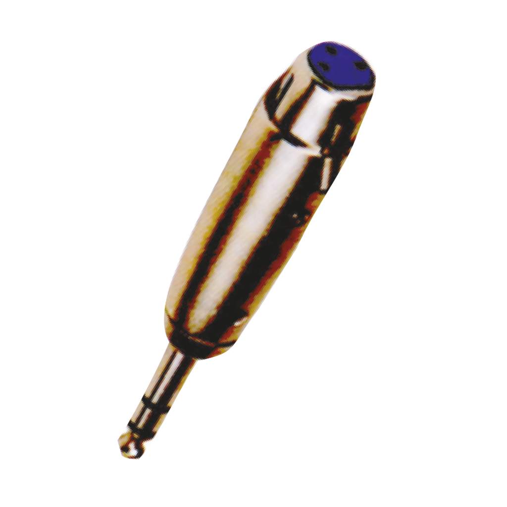 ADAPTADOR JACK XLR A PLUG 6.3MM ESTEREO, METALICO