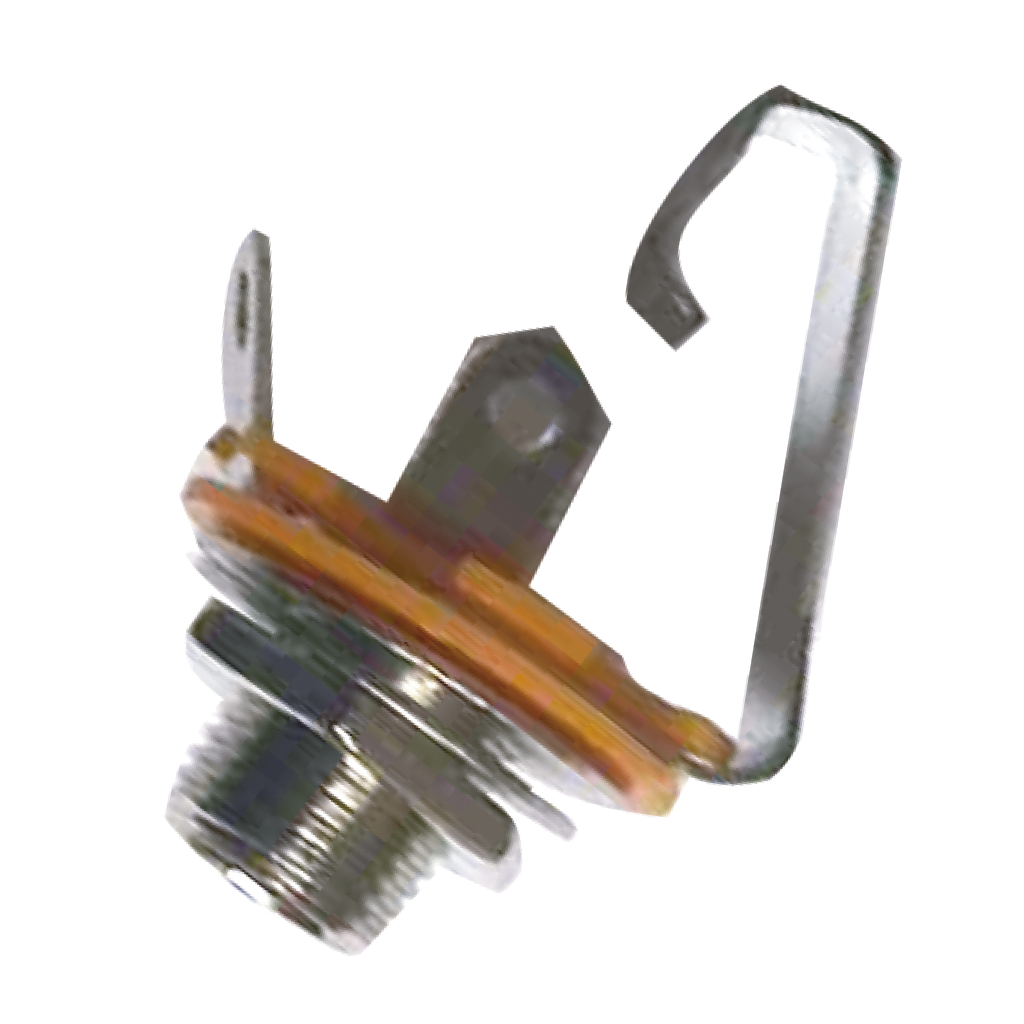 JACK DE CHASIS, 6.3MM, MONO, METALICO, CIRCUITO ABIERTO