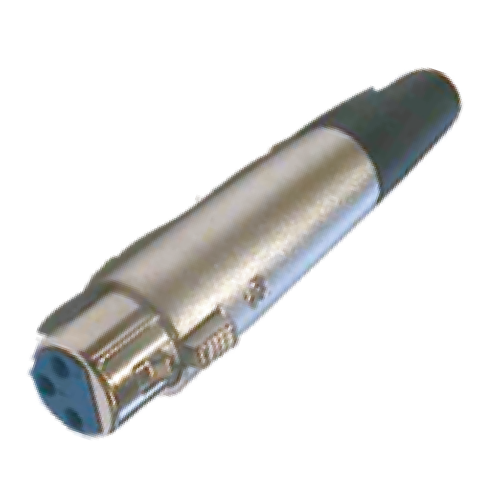 JACK XLR, 3 PINES, METALICO
