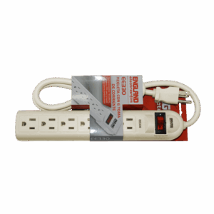 Regletas 6   Tomas de Corriente, 15 A, 1 m Long. de Cable, ENGLAND ELECTRONICS EE330