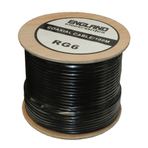 Rollo Cable Coaxial 100 m, 128 Hilos, ENGLAND ELECTRONICS RG6 100m