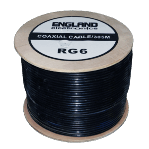 Rollo Cable Coaxial 305 m, 128 Hilos, ENGLAND ELECTRONICS RG6 305m