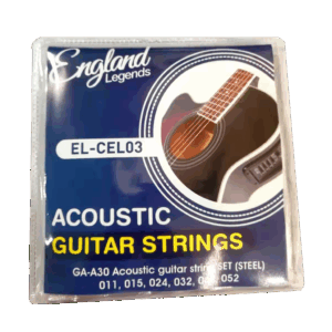 Cuerdas Para Guitarra Electroacústica, Color Niquelado , ENGLAND LEGENDS EL-CEL 03