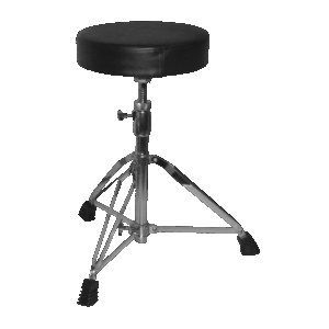 Silla Para Drums , Color Niquelado y Negro, Ajustable desde 16 - 21 Pulg, ENGLAND LEGENDS EL-SLL01