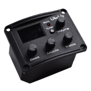 Preamp Para Ukelele con Afinador , 3 Bandas , 2 pilas CR2032 (no incluidas) , ENGLAND LEGENDS EL-EQF01