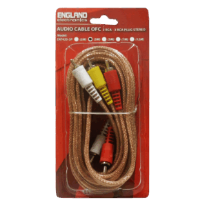 Cable para Audio 3 Plug RCA a 3 Plug RCA, 7 m Long. Cable, ENGLAND ELECTRONICS EAT435-3P 7m