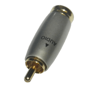 Plug RCA (Macho) Extensión, Metálico, ENGLAND AUDIO P-RCA-01