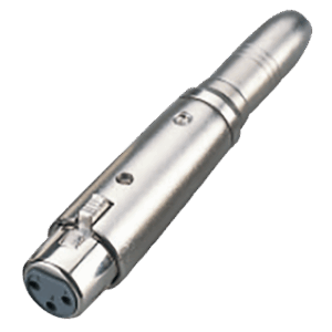 Plug Adaptador Plug XLR Hembra a 1/4 Hembra, Aleación de Zinc con niquelado, ENGLAND SOUND PRO ES-FXF14