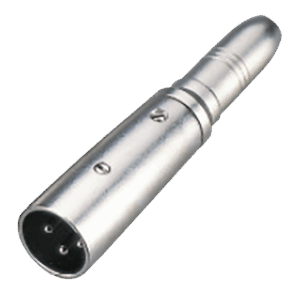 Plug Adaptador Plug XLR Macho a 1/4" hembra, Aleación de Zinc con niquelado, ENGLAND SOUND PRO ES-MXF14