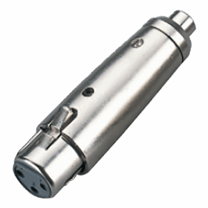 Plug Adaptador Plug XLR Hembra a RCA hembra, Aleación de Zinc con niquelado, ENGLAND SOUND PRO ES-FXRF