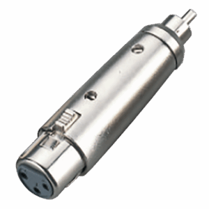 Plug Adaptador Plug XLR Hembra a RCA macho, Aleación de Zinc con niquelado, ENGLAND SOUND PRO ES-FXRM