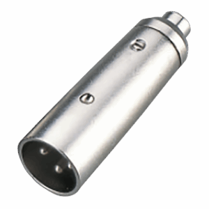 Plug Adaptador Plug XLR Macho a RCA hembra, Aleación de Zinc con niquelado, ENGLAND SOUND PRO ES-MXRF