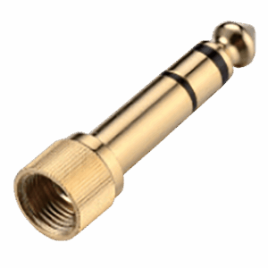 Plug Adaptador Plug 6.3mm para 3.5mm, Carcasa de cobre bañada en oro, ENGLAND SOUND PRO ES-PA3563R