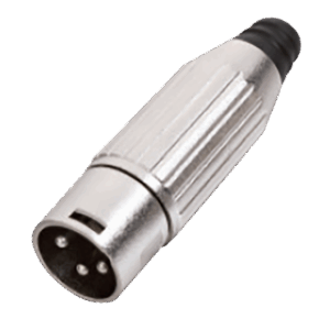 Plug XLR Plug XLR macho de 3 Pines, Aleación de Zinc con niquelado, ENGLAND SOUND PRO ES-XM81