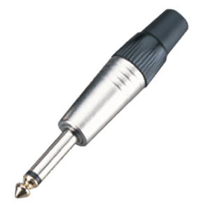 Plug 6.3 mm Plug Monofónico 1/4, Aleación de Zinc con niquelado, Aislación Baquelita, ENGLAND SOUND PRO ES-PM003
