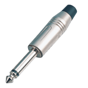 Plug 6.3 mm Plug Monofónico 1/4, Aleación de Zinc con niquelado, Aislación Baquelita, ENGLAND SOUND PRO ES-PM09