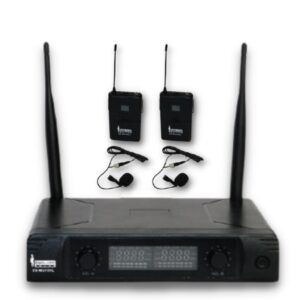 Microfono Pro Inalámbrico UHF Doble Canal de Frecuencia Seleccionable (2x20)  , ENGLAND SOUND ES-MU16HL