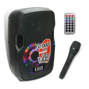 Caja Amplificada con Batería 8 Pulg 10000 W con bluetooth