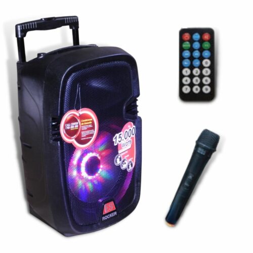 CAJA AMPLIFICADA CON BATERÍA DE 10 PULG, 15000 W, ENGLAND SOUND, ES-ROCKER 10-LED-BAT