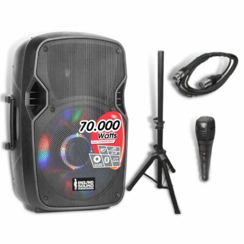 CAJA AMPLIFICADA, 15 PULG, 600W RMS, ENGLAND SOUND, ES-PATRIOT 15-LED