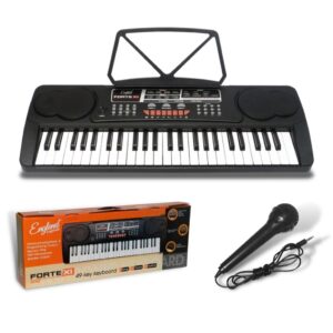 Teclado de 49 Teclas con Polifonía 2, 6 canciones demo y metrónomo