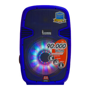 CAJA AMPLIFICADA DE 15 PULG, 90.000 W, COLOR AZUL, ENGLAND SOUND, ES-2 GAD EPIC 15-LED BL