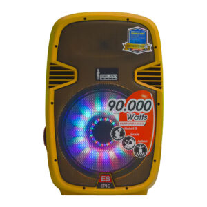 CAJA AMPLIFICADA DE 15 PULG, 90.000 W, COLOR AMARILLO, ENGLAND SOUND, ES-2 GAD EPIC 15-LED Y
