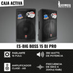 ES-BIG BOSS 15 DJ PRO - CUADRADO ESPECIFICACIONES